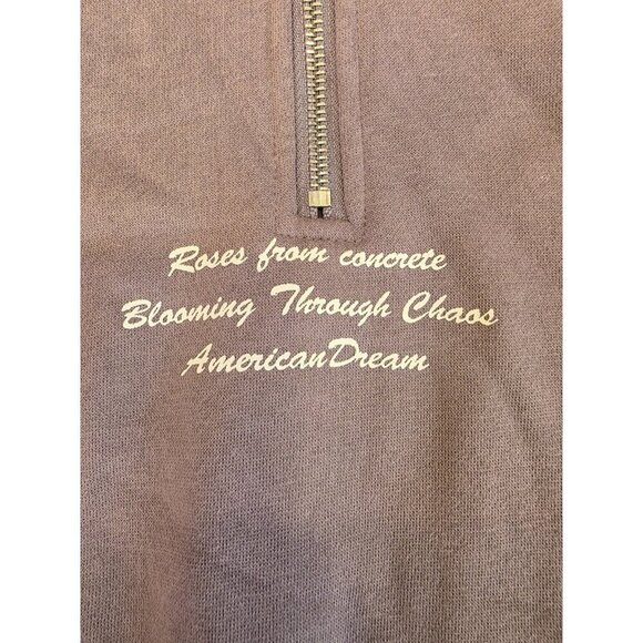 Civil Regime 1/4 Zip Up Womens Size Large Purple Sweater‎ Streetwear - Picture 3 of 11